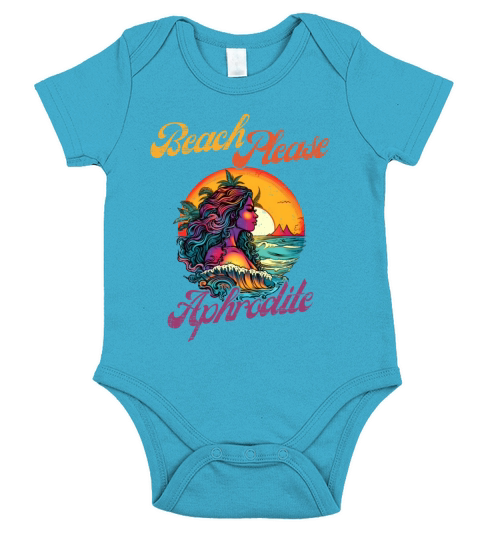 Beach Please - Aphrodite Short Sleeve Baby One-Piece
