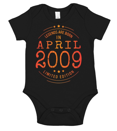 Birthday April 2009 Limited Edition Vintage Legend Short Sleeve Baby One-Piece