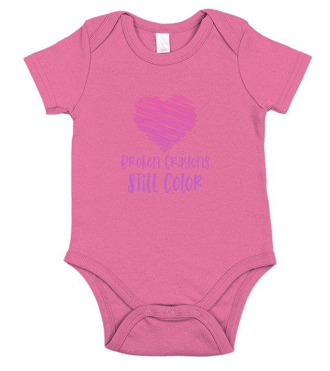 Broken Crayons Still Color Short Sleeve Baby One-Piece