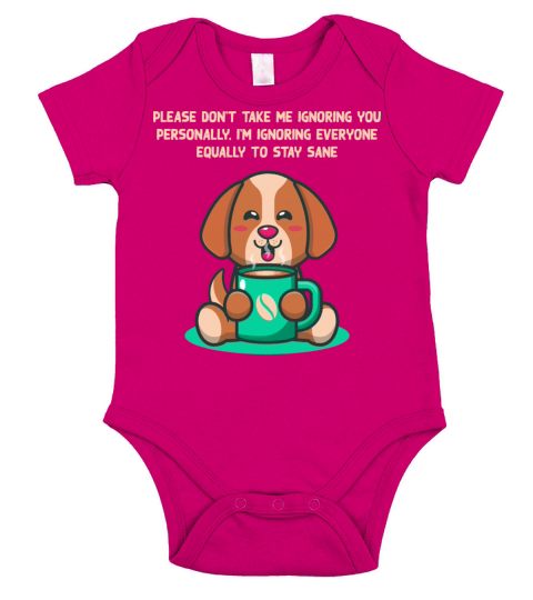 Funny I Ignore Everyone Introvert Sayings Short Sleeve Baby One-Piece