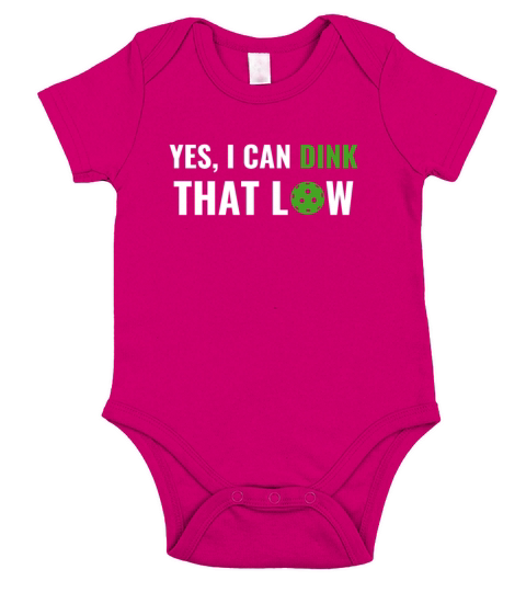 PicklebalI I can Dink That Low Quote Funny Pun Short Sleeve Baby One-Piece