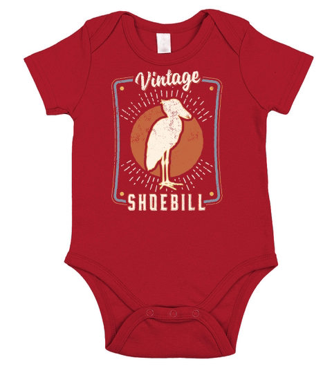 Shoebill Whisperer Vintage Classic Retro Animal Love Short Sleeve Baby One-Piece