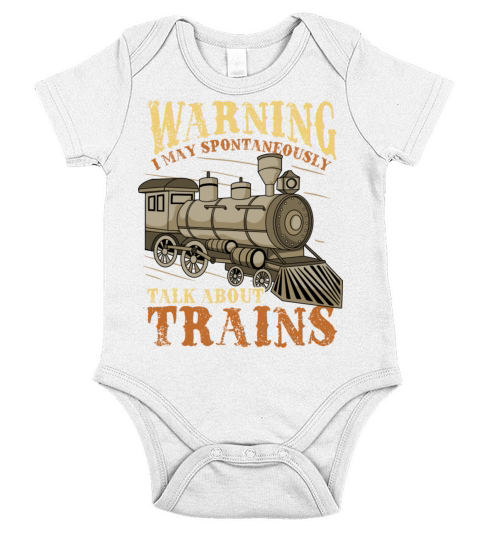 Trains Railroad Train Lover Short Sleeve Baby One-Piece