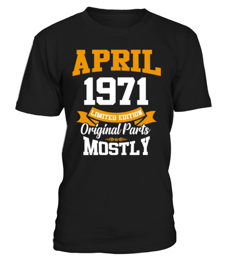 April 1971 Vintage Birthday Present T-Shirt Unisex