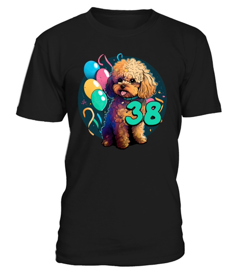 Cavapoo Dog 38th Birthday Themed Party 38 Year Old T-Shirt Unisex