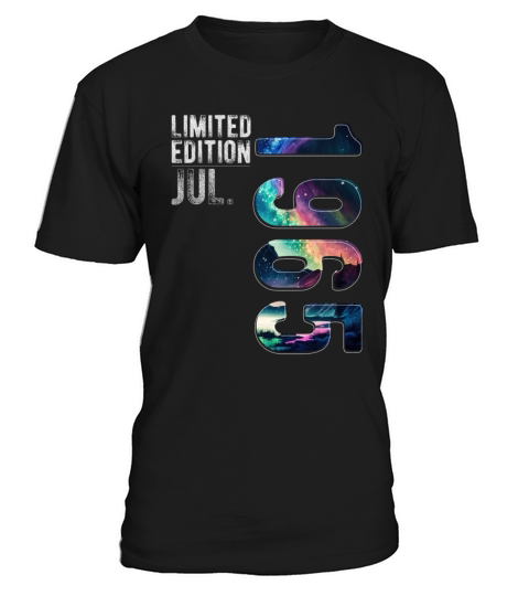 Limited Edition 1965 July Birthday Polar Lights T-Shirt Unisex
