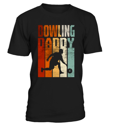 Retro Vintage Daddy Bowling Fathers Day Gift T-Shirt Unisex