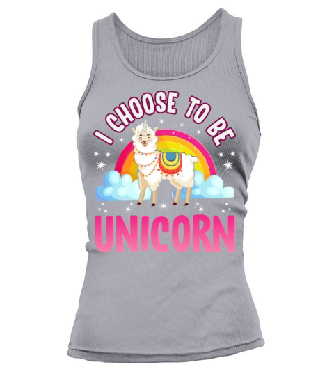 I Choose To Be Unicorn Llama Tank top Woman