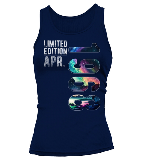 Limited Edition 1968 April Birthday Polar Lights Tank top Woman