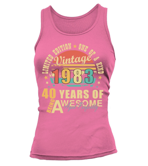 Vintage 40 Years 1983 40 Years Awesome Tank top Woman