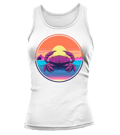 Vintage 80s 90s Style for Crab Lovers Tank top Woman