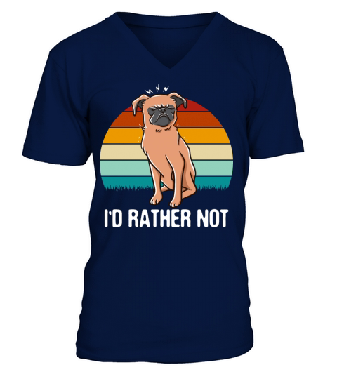 Id Rather Not Funny Introvert Humor Antisocial Sar V-Neck T-shirt