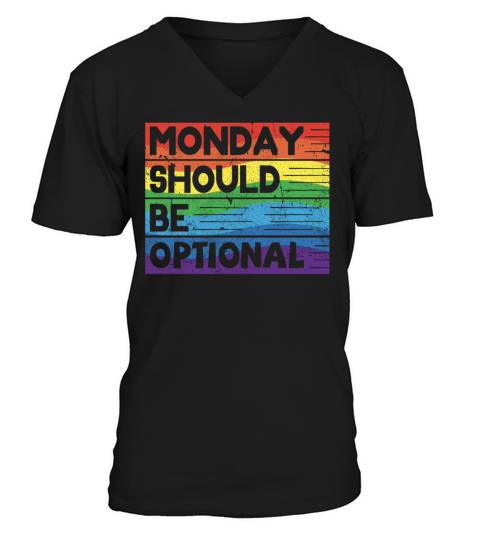 Monday should be optional vintage V-Neck T-shirt