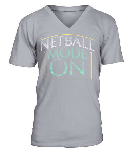Netball Mode On V-Neck T-shirt
