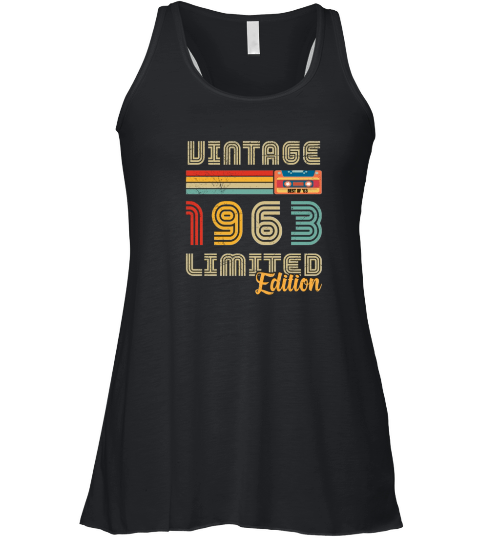 1963 Vintage Retro Birthday Gift Women's Flowy Tank Top