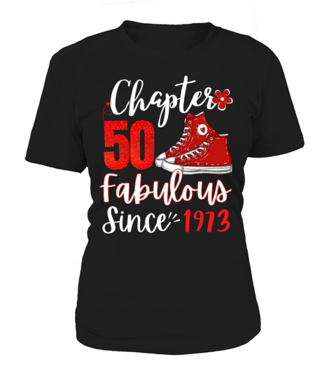 Chapter 50 Fabulous Since 1973 Woman Birthday Born Women's T-Shirt