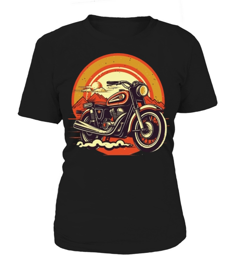 Motorcycle Design with Bold Colors Women's T-Shirt