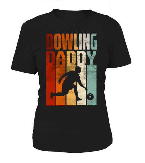 Retro Vintage Daddy Bowling Fathers Day Gift Women's T-Shirt