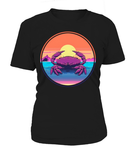 Vintage 80s 90s Style for Crab Lovers Women's T-Shirt