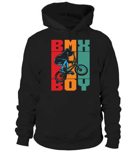 BMX Racing BMX Boy Retro Loves Bicyclette Cyclist Hoodie Unisex