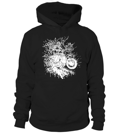 Motorcycling Vintage Splash Rider Style Hoodie Unisex