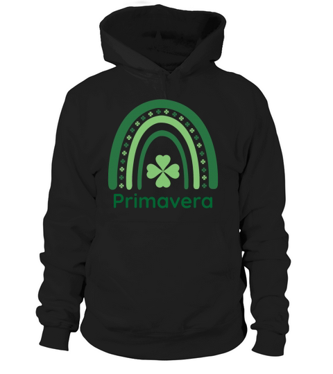 Primavera Clover Charm Boho Rainbow Hoodie Unisex