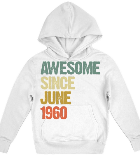 Awesome Since June 1960 - Vintage Sixties Kids Hoodie