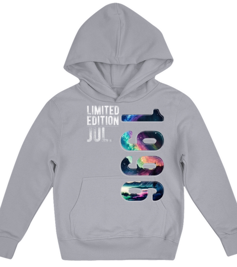Limited Edition 1996 July Birthday Polar Lights Kids Hoodie