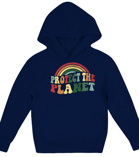 Vintage Classic Earth Day - Protect the Planet Kids Hoodie