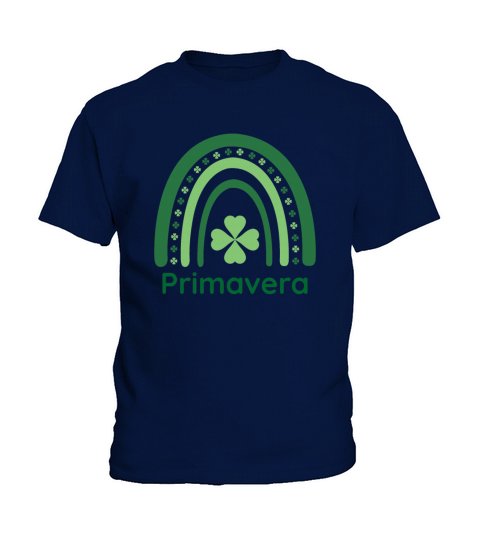 Primavera Clover Charm Boho Rainbow Kids T-Shirt