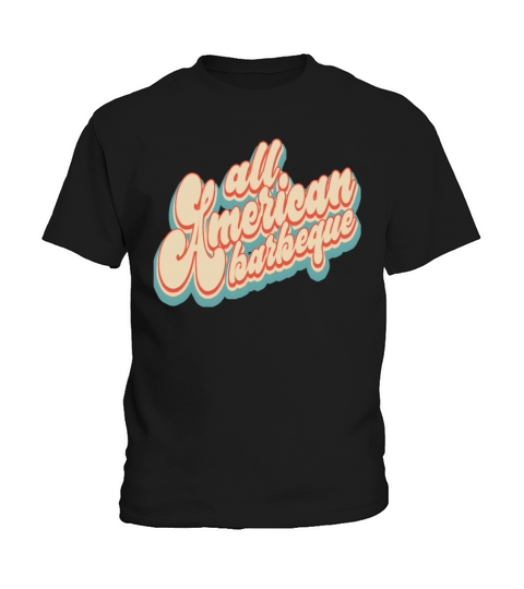 Vintage Classic All American Barbeque 4th of July Kids T-Shirt