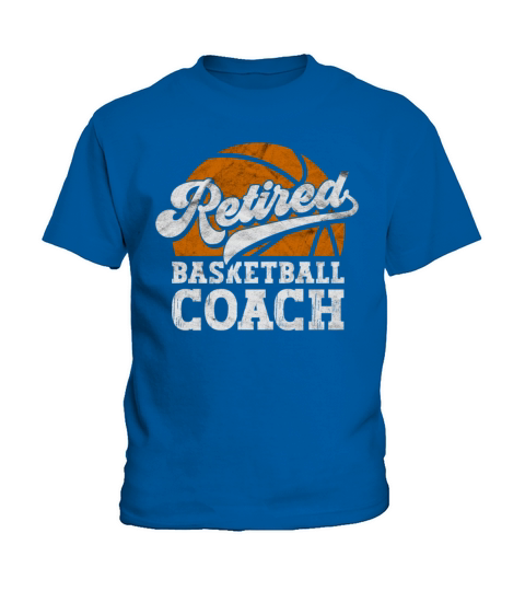 Vintage Retired Basketball Coach Kids T-Shirt