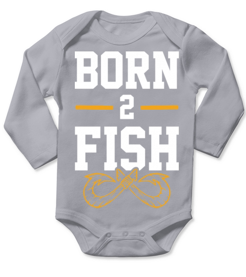 Born to fish Long Sleeve Baby One-Piece