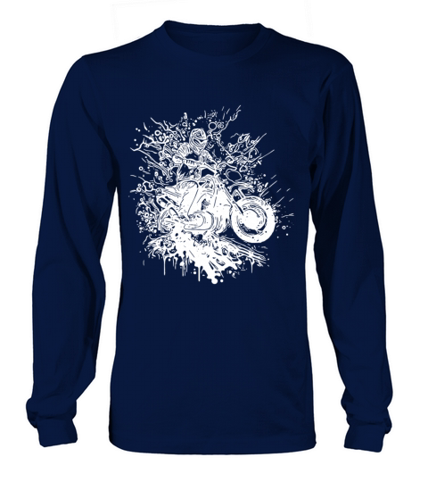 Motorcycling Vintage Splash Rider Style Long sleeved Unisex