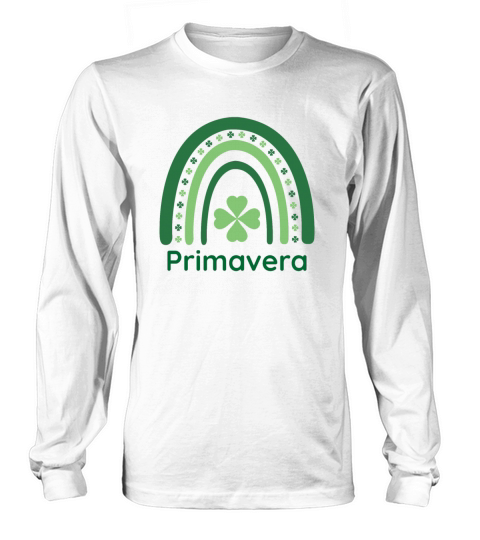 Primavera Clover Charm Boho Rainbow Long sleeved Unisex