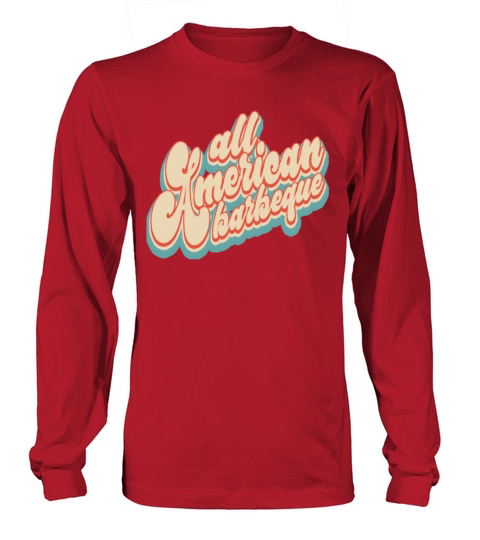 Vintage Classic All American Barbeque 4th of July Long sleeved Unisex