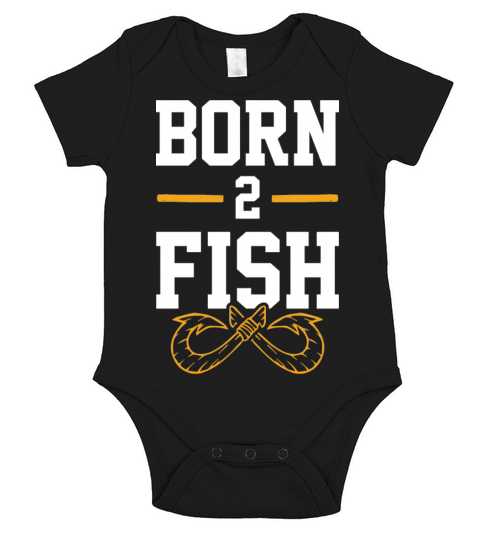 Born to fish Short Sleeve Baby One-Piece
