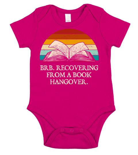 BRB Recovering from Book Funny Book Lover Humor Bo Short Sleeve Baby One-Piece