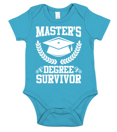 Finished Masters Degree Survivor Masters Degree Short Sleeve Baby One-Piece