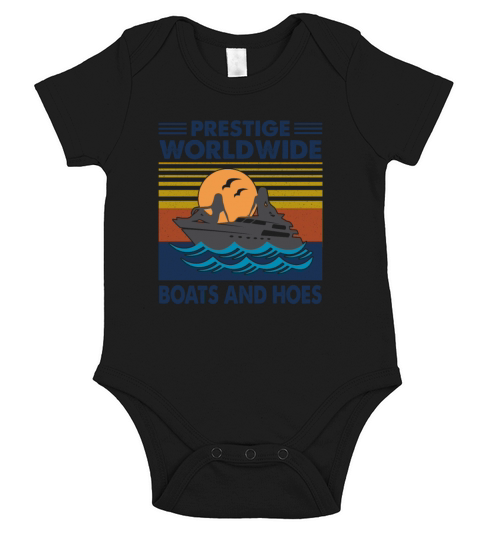 Prestige Worldwide Boats And Hoes Vintage Apparel Short Sleeve Baby One-Piece