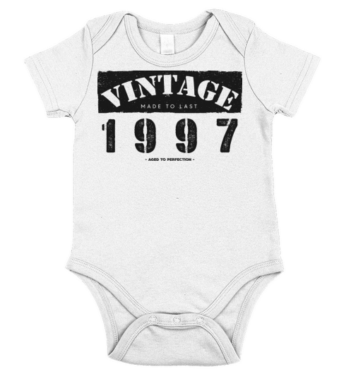 Vintage Classic 1997 26th Birthday - 26 Years Old Short Sleeve Baby One-Piece