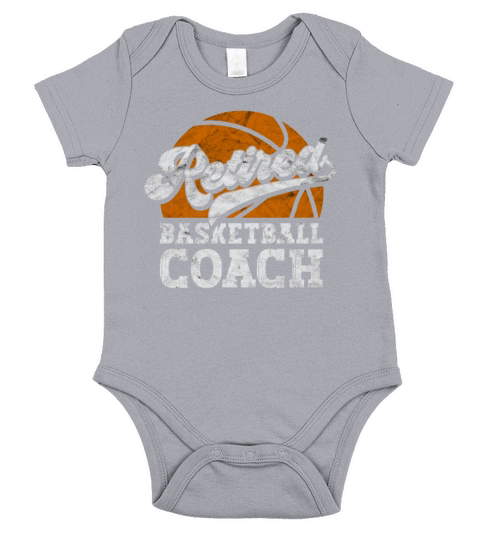 Vintage Retired Basketball Coach Short Sleeve Baby One-Piece