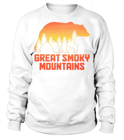 Great Smoky Mountains Tennessee Bear Hiking Campin Sweatshirt Unisex