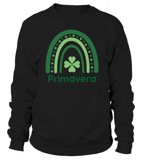 Primavera Clover Charm Boho Rainbow Sweatshirt Unisex