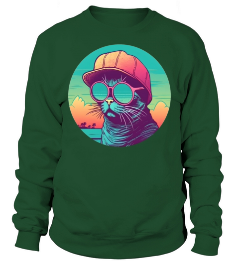 Vintage Cat Lovers Sweatshirt Unisex