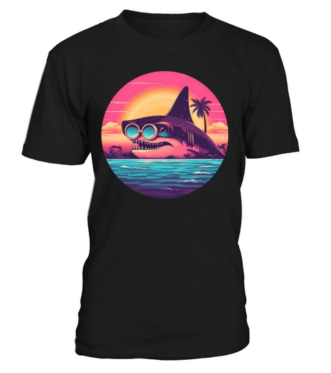 80s 90s Style Shark Vintage T-Shirt Unisex