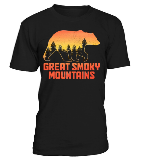 Great Smoky Mountains Tennessee Bear Hiking Campin T-Shirt Unisex