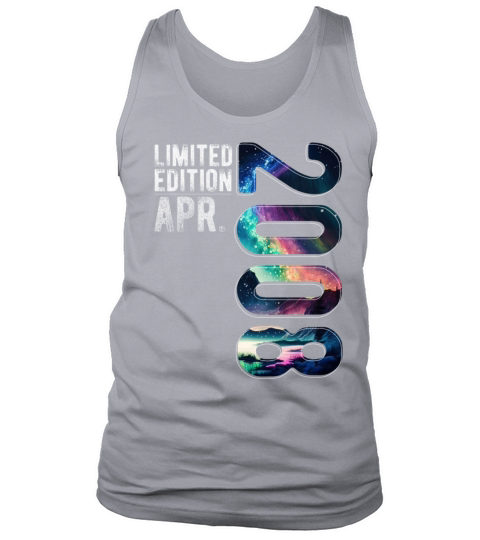 Limited Edition 2008 April Birthday Polar Lights Tank Top Unisex