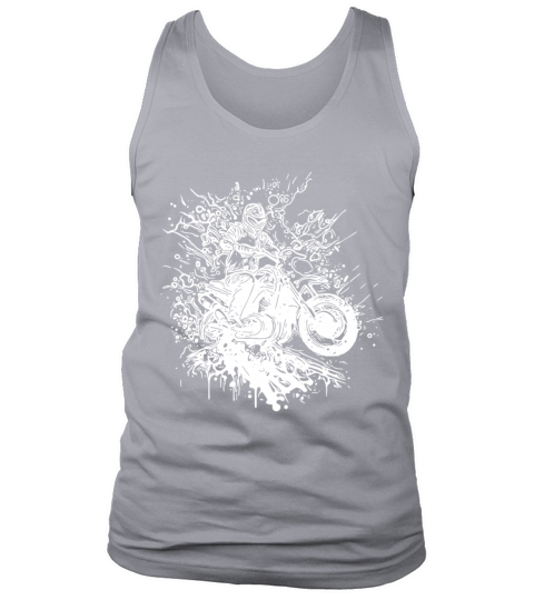 Motorcycling Vintage Splash Rider Style Tank Top Unisex