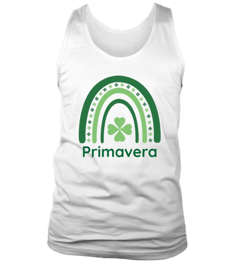 Primavera Clover Charm Boho Rainbow Tank Top Unisex